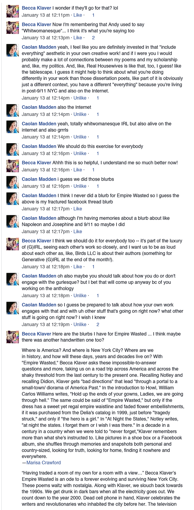 A comic by Bianca Crawford and Simone Kearney