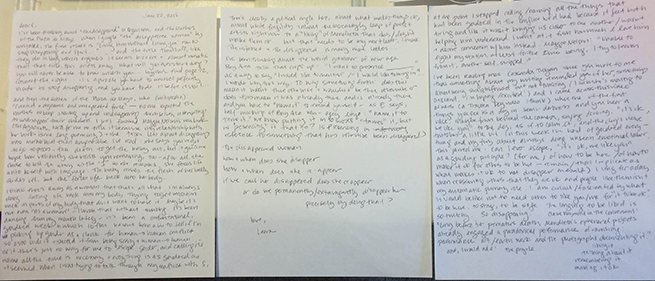 Leora Fridman's correspondance